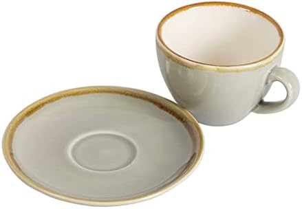 320 ML kahve fincan seti çekme seramik espresso retro lüks küçük narin fincan tabağı fincan (Renk: C, Boyutu: 320 ml)