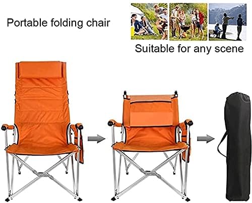 JNOI Katlanır 3-in-1Heavy Görev kamp taburesi Yönetmen Koltukları, hafif Taşınabilir Açık Sandalye w/Saklama Torbaları ve Yastıklı