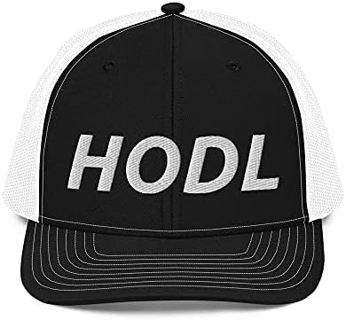 VANN'S PRODUCTS LLC. HODL Şapka Bitcoin BTC Kripto XRP Ethereum Litecoin Chainlink Işlemeli Örgü Geri kamyon şoförü şapkası