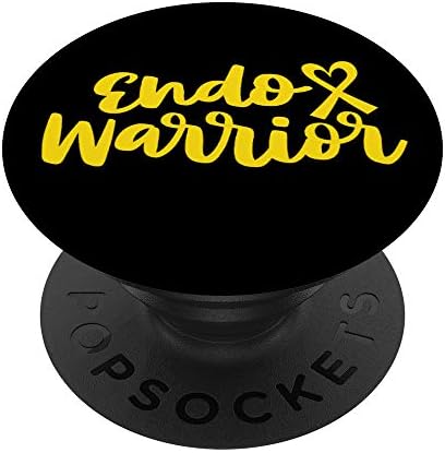 Endo Warrior-Endometriozis Farkındalık Savaşçısı PopSockets PopGrip: Telefonlar ve Tabletler için Değiştirilebilir Kavrama