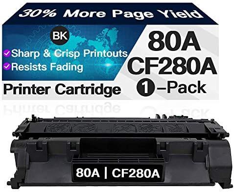 HP 80A CF280A için Uyumlu Toner Kartuşu Değiştirme (Siyah, 1'li Paket)