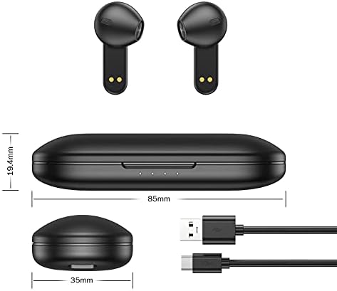 eppfun Gerçek Kablosuz Kulaklıklar Bluetooth Kulak İçi Kulaklıklar, Qualcomm aptX-Adaptive Dahili Mikrofonlu Kulaklık, Premium