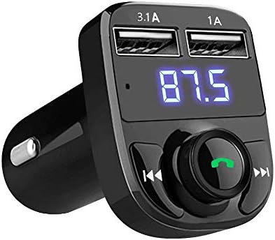 LıadFngKA Araba Bluetooth MP3, kablosuz Bluetooth Handsfree Araç Kiti FM Verici MP3 Çalar Çift USB Şarj Destek TF Kart ve USB