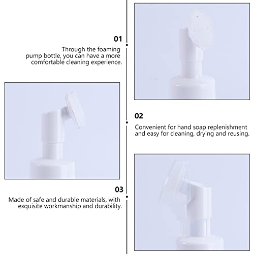 Cabilock 3 Pcs Doldurulabilir Şampuan Şişeleri Boş Köpük sabunluk Temizle Losyon Şişeleri Plastik Basın Kap Şişeleri İçin duş