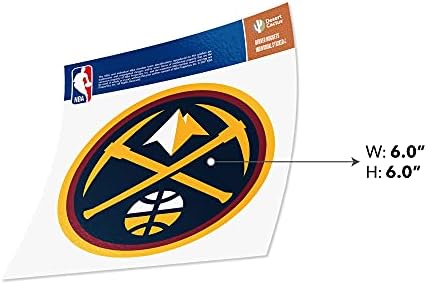 Denver Nuggets NBA resmi lisanslı etiket vinil çıkartma dizüstü su şişesi araba karalama defteri (Bireysel 4)