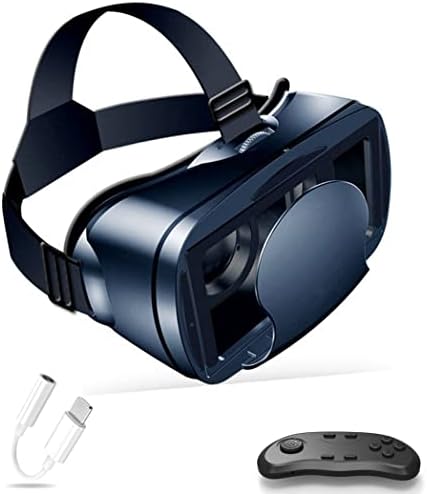 JYMYGS Sanal Gerçeklik Kulaklık VR Gözlük Gözlük Denetleyicisi ile VR Kulaklıklar için 3D Filmler Video Oyunları için iPhone