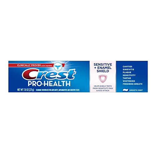 Crest Pro-Sağlık Duyarlı + Emaye Kalkan Pürüzsüz Nane Diş Macunu 7.8 Oz (4'lü Paket)