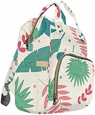 InterestPrint All-in-One bebek çantası sırt çantası seyahat tropikal Monstera Palmiye yaprakları için arabası askıları ile