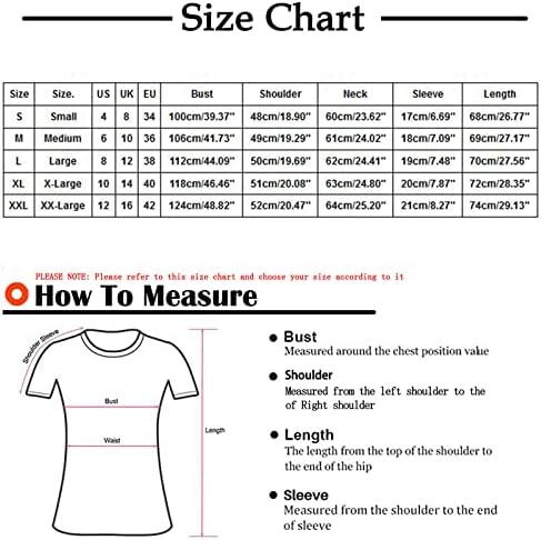 Kadınlar ıçin kısa Kollu Gömlek Casual Sevgililer Günü EKG Baskı Artı Boyutu Bluzlar Yaz Gevşek Fit Crewneck Tişörtü