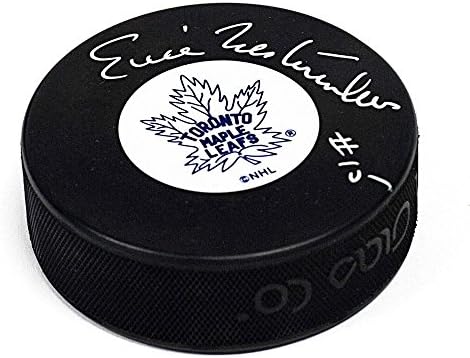 Eric Nesterenko Toronto Maple Leafs İmzalı Hokey Diski - İmzalı NHL Diskleri