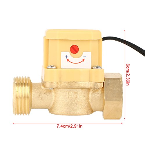 1 adet Su Akış Anahtarı Metal Pompa Basınç Sensörü Anahtarı Otomatik Kontrol Anahtarı ile G3 / 4 Arayüzü