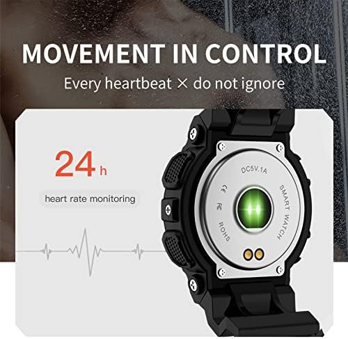 Akıllı saat, ZHENROAD 1.09 Yuvarlak Dokunmatik Düğmeler Aktivite Spor Izci, IP67 Su Geçirmez Pedometre Smartwatch ile Kalp