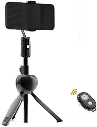 HHWKSJ telefon tripodu, Taşınabilir ve Ayarlanabilir kamera standı Tutucu ile Bluetooth Uzaktan ve Evrensel Klip için Herhangi