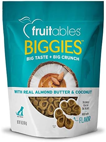 Fruitables Biggies Köpek Bisküvileri, Kabakla Yapılan Çıtır Köpek Bisküvileri, Lezzet Dolu, Buğday, Mısır ve Soya İçermeyen