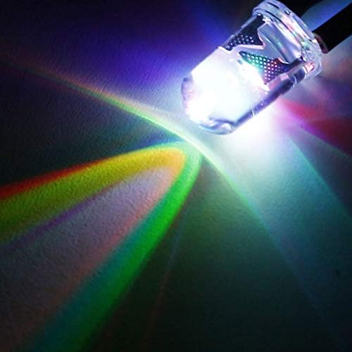 uxcell kablolu led ışık 3mm RGB yavaş yanıp sönen Ön kablolu yuvarlak üst ampul lamba DC 3-5 V 20mA-30 ADET
