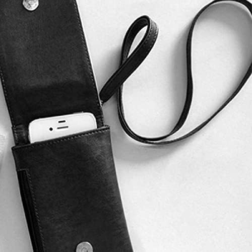 Torunu ve Büyükbaba Arasında tırnak Telefon Cüzdan Çanta Asılı Cep Kılıfı Siyah Cep