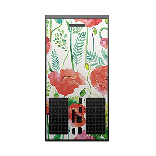 Kafa Durumda Tasarımlar Resmen Lisanslı Ninola Kırmızı Çiçek Sanat Mix Vinil Sticker Oyun Cilt Çıkartması Kapak Xbox Serisi