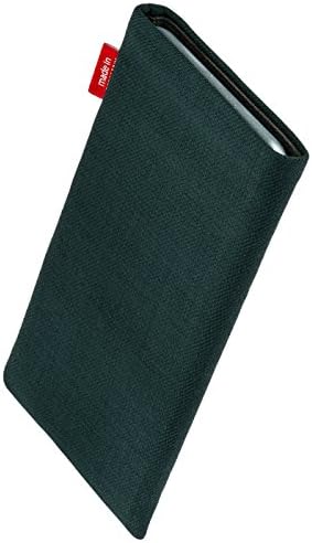 fitBAG Rave Yeşil Özel Tailored Kollu OnePlus 9 için Pro / Almanya'da Yapılan / İnce Takım Elbise Kumaş kılıf Kapak için Mikrofiber