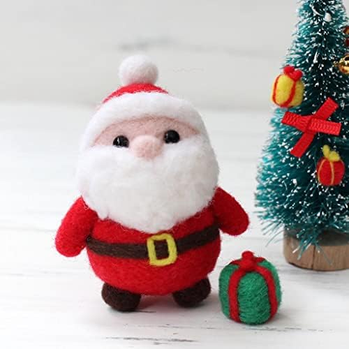 F Fityle 2 paket sevimli Noel tema keçe kitleri fitil el sanatları ev dekorasyonu