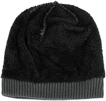 FMCHICO Hımbıl Kış Bere Örgü Şapka Erkekler ve Kadınlar için-Hımbıl Bere Kap-Sıcak ve Yumuşak Soğuk Hava Kapaklar
