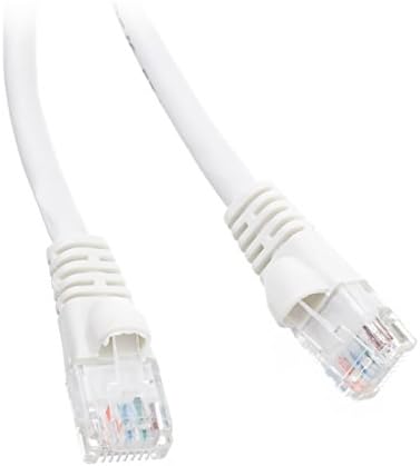Cat6a 100-Ayak Beyaz Ethernet Yama Kablosu, Takılmayan / Kalıplanmış Önyükleme, 500 MHz (CNE43538)