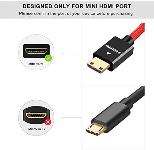ANNNWZZD Mini HDMI-HDMI Adaptörü, HDMI Dişi toMini HDMI Erkek Kablo Desteği 1080P Full HD, 3D, Kamera, Kamera,Dizüstü Bilgisayar,
