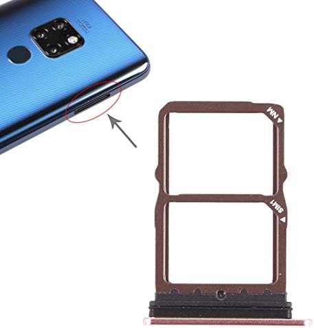 CHENZHIQIANG Cep Telefonu Tamir Parçaları Değiştirme 2 x SIM Kart Tepsi için Huawei Mate 20 (Siyah) (Renk: Gül Altın)