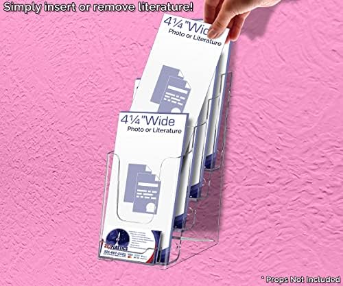 Pazarlama Tutucular Üç Katlı Ekran Ekli kartvizit tutucu 4 Katmanlı Harita Cazibe Broşür Tutucu Değer Paketi 6 Kağıt Makale