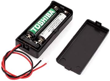 X-DREE AÇMA / kapama Düğmesi 2 x 1,5 V AAA Piller için Pil Tutucu Kılıf Hücre Kutusu (Cassetta portabatterie per ınterruttore