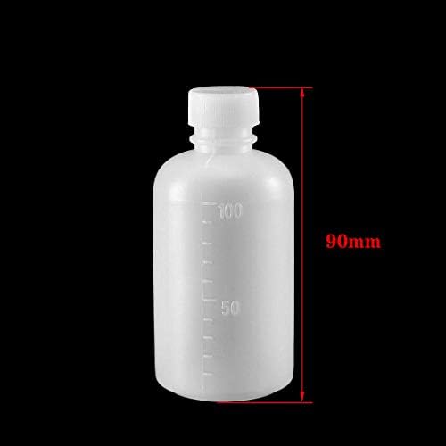 YXQ 100 ml Lab Plastik Şişe Dar Ağız Sızdırmaz Boş Su Örnek Sızdırmazlık Sıvı Tıp Kimyasal Reaktif Şişeleri Hap saklama Kabı,
