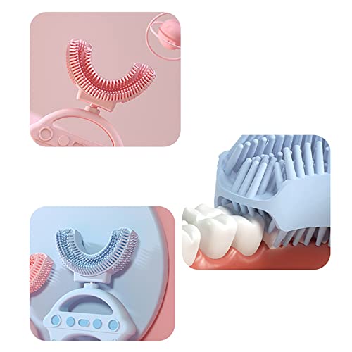 beladlachildren's U-Şekilli Tüm Ağız Diş Fırçası için 360° U-Tipi Modelleme Diş Fırçası Silikon Diş Etleri Kapsamlı Temizlik