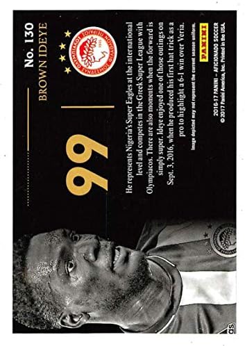 -17 Panini Meraklısı sanatçının Kanıtı Futbol 130 Kahverengi Ideye Olympiacos FC Resmi Ticaret Kartı