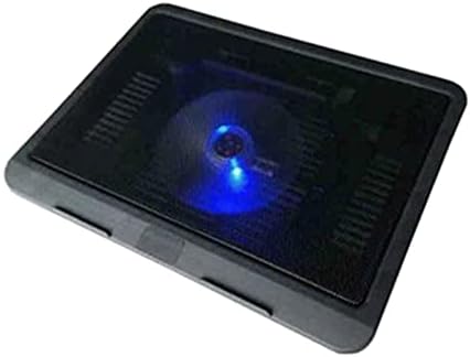 RKRJJJ Laptop Fan Dizüstü Soğutma Pedi Taşınabilir 2 USB Powered, Laptop Notebook Soğutucu Standı Chill Mat ile 1 Mavi LED