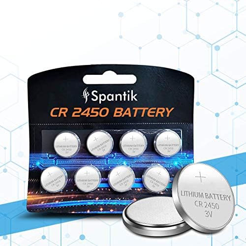 Spantik CR2450 Lityum Piller 3 V Düğme Hücre Sikke Yüksek Kapasiteli İzle/Elektronik Uzun Ömürlü Pil CR 2450 8 Paketi
