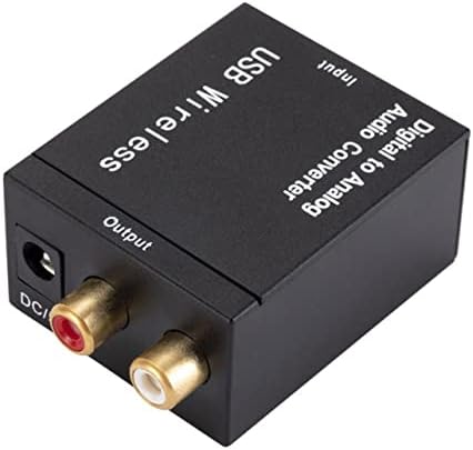 Gaxi Dijital Koaksiyel/Optik Fiber Analog Ses Dönüştürücü Alıcı Konak + USB Güç Kaynağı Hattı + Optik Fiber Dönüştürücü Istikrarlı