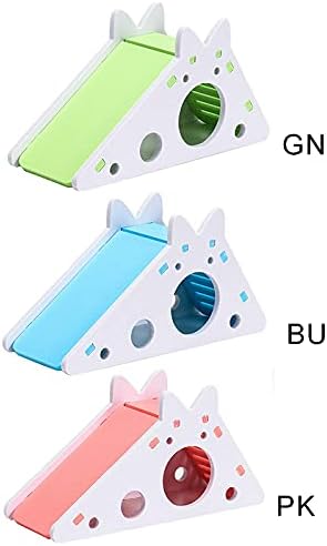 Yiouekiun 1 Packs DIY Hamster Oyuncaklar Platformu Ahşap Kafes Aksesuarları, komik Küçük Pet Egzersiz oyuncak seti, Cüce Hamster