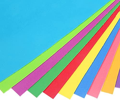 10 Adet A4 Kalın EVA Köpük Kağıtları Çeşitli Renkler Kendinden Yapışkanlı Köpük Levhalar El Sanatları Sünger Kağıtları Çocuklar