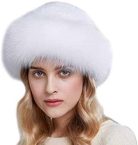 Kadınlar için kış Tilki Kürk Silindir Şapka, Gerçek Vizon Kürk Üst El Örgü Yeni Melon Şapkalar