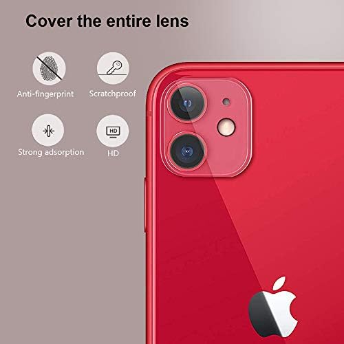 JanCalm için Tasarlanmış iPhone 11 Kamera Lens Koruyucu, iPhone 12 Mini Lens Kapağı, HİÇBİR Parlama HD Temizle Ultra-İnce Anti-Scratch