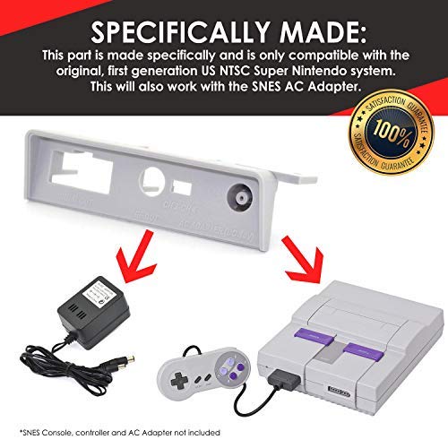 EVORETRO tarafından SNES Super Nintendo için güç Girişi DC Jack Değiştirme Paneli, İlk Nesil ABD NTSC Super Nintendo sistemi