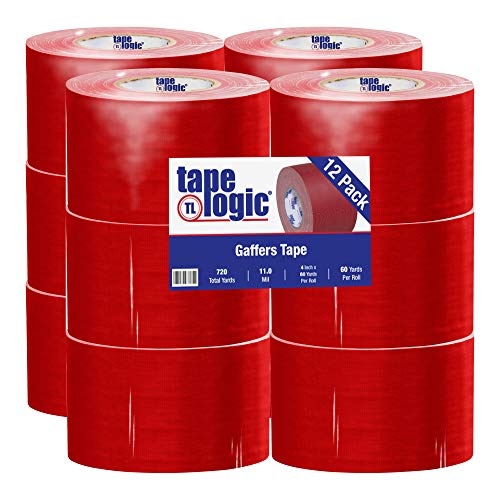 Tape Logic Gaffers Tape, 11 Mil, 4 x 60 yds, Kırmızı, 12 / Kutu