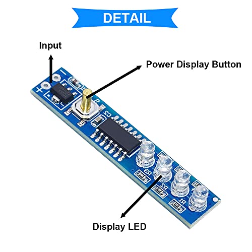 DKARDU 2 PCS 3 S 18650 lityum pil güç ekran kartı lityum pil Kapasitesi Göstergesi LED ekran kartı için DIY ile 24AWG Tel