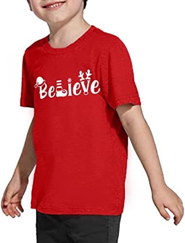 Noel gömlek yürümeye başlayan çocuk erkek kız mutlu ve parlak T-Shirt Noel ışıkları grafik Tees tatil Tops