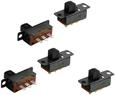 Yenı Lon0167 5 Adet 2 Pozisyon 1P2T Mini Panel Slayt Anahtarı 0.5 A 50 V DC(5 Stück 2 Pozisyon 1P2T Mini Panel Schiebeschalter