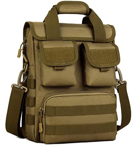 BAİGİO Taktik Evrak Çantası Küçük Askeri 12 inç Dizüstü Messenger Çanta Bilgisayar Omuz Çantası