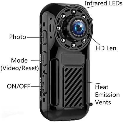 HGVVNM WiFi Mini Kamera Uzaktan Taşınabilir Kablosuz HD 1080 P Ağ İzleme Kamera Kızılötesi Gece Görüş Hareket Algılama Kamera