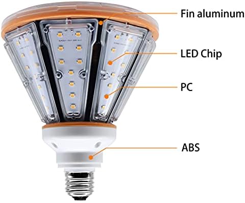 500 W Eşdeğer LED Ampul 30 Watt 9150 Lümen 6200 K Günışığı Beyaz E26 Orta Taban Mısır Ampul için Açık Kapalı Garaj Depo Fabrika