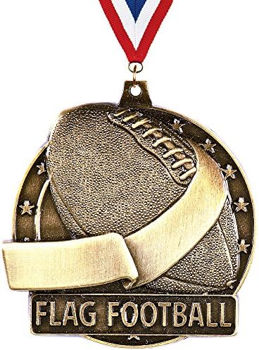 Taç Ödülleri Bayrak Futbol Madalyaları-2 Futbol, Saha Oyunları, Saha Günü, Aile Toplantıları, Barbekü, Tailgating için harika
