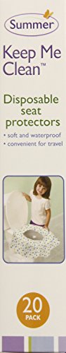 Yaz Beni Temiz Tut Tek Kullanımlık Lazımlık Koruyucuları Seyahat Paketi, 20 Sayım