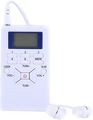 VHF radyo, FM radyo mini taşınabilir LCD FM radyo 24 saat dijital saat dijital sinyal işleme kablosuz alıcı taşınabilir mini